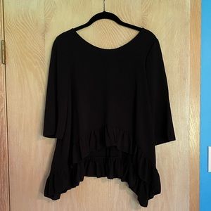 Cocabella Black Blouse with a Lace Back